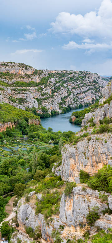 ecological beauty of a winding river
