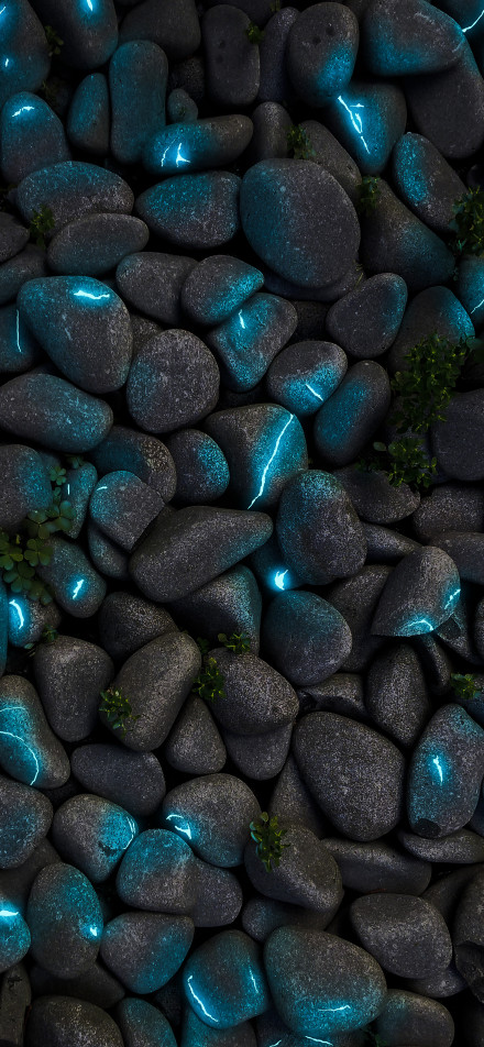 Fluorescent pebbles