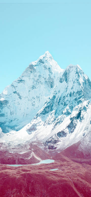 Magnificent snow-capped mountain landscape