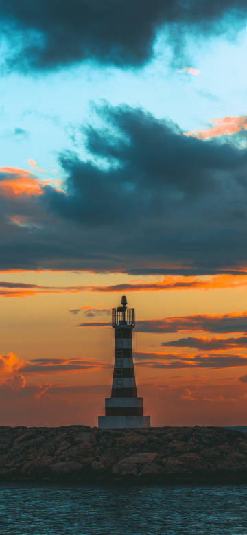 Lighthouse at sunset