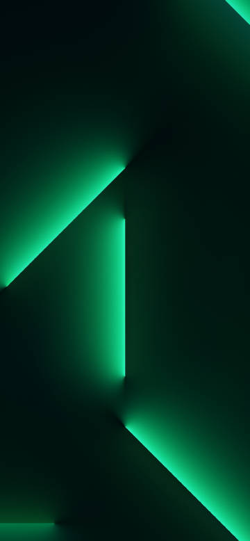 Dark Green Geometric Lines
