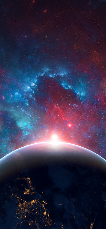 Earth and the glorious nebula