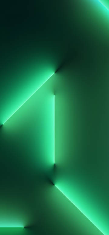 Green Geometric Light and Shadow