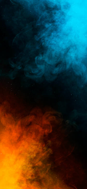 Magic mist scene in night sky