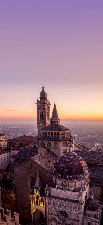Ancient church at dusk