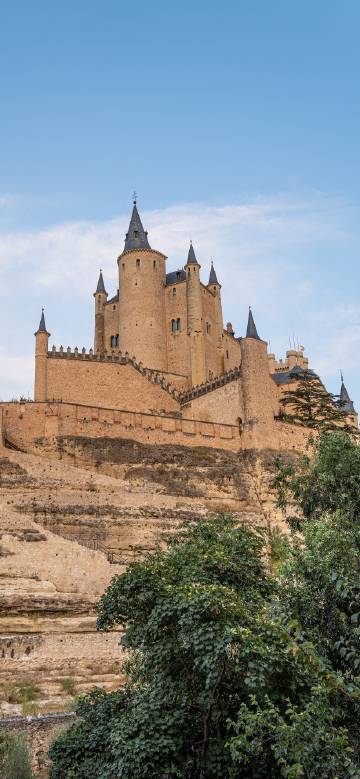 The majestic Segovia Castle in Spain