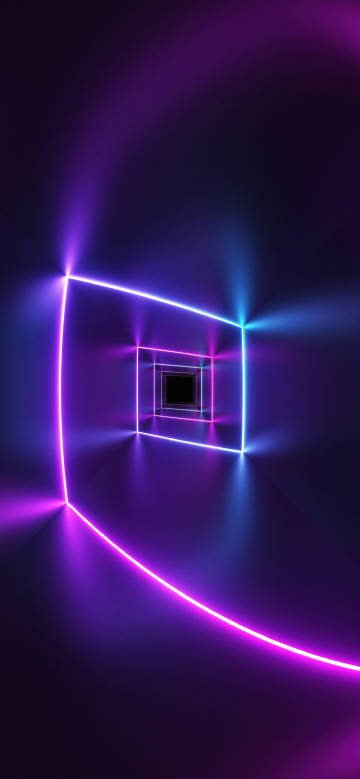 Neon Time-Space Tunnel
