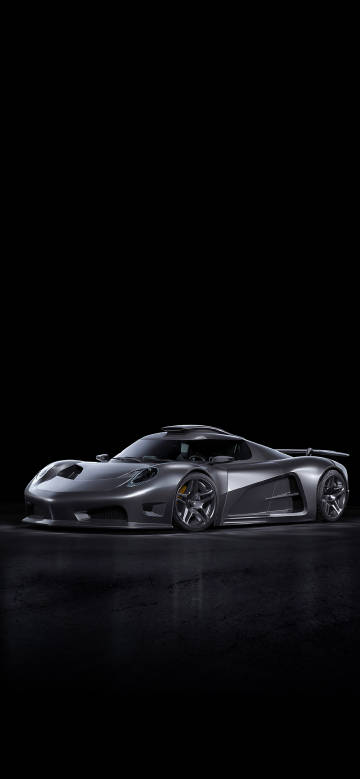 Cool Silver-Gray Sports Car