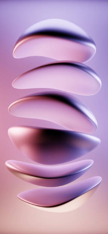 Colorful Floating Curved Surfaces