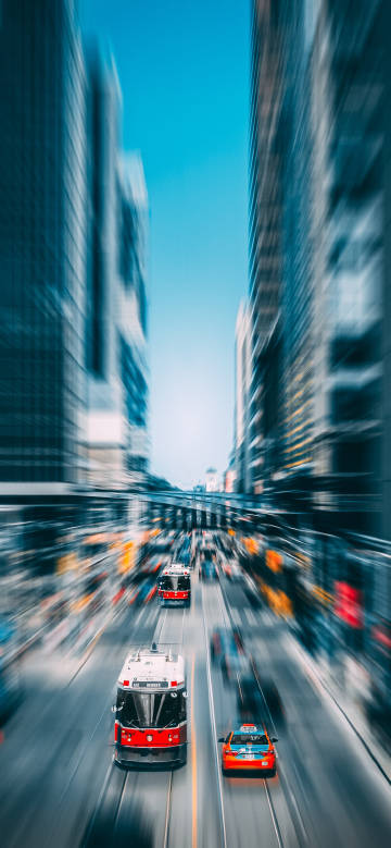Vibrant City Street