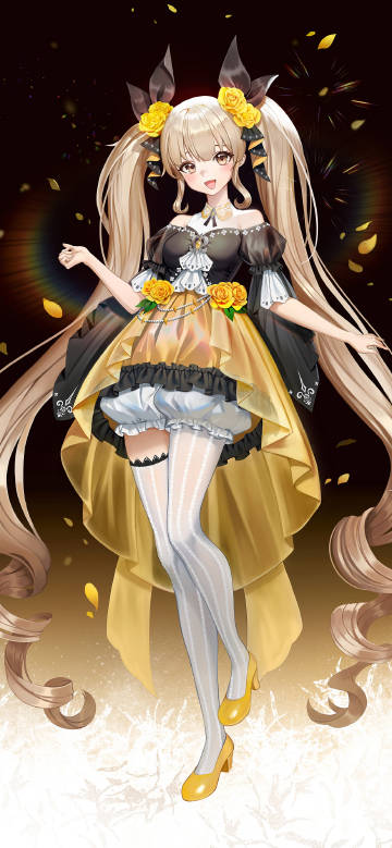 Anime girl in gorgeous attire