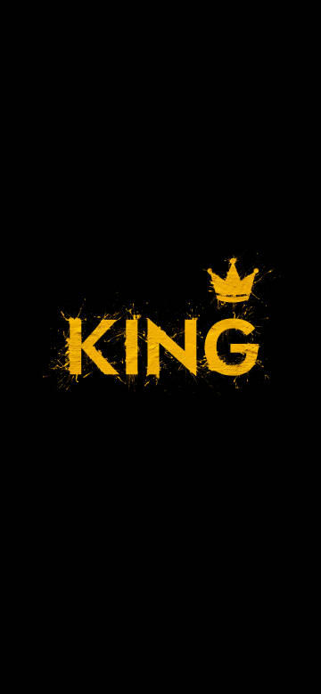 King's Mark on Black Background