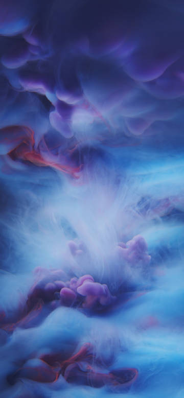 Flowing abstract color cloud