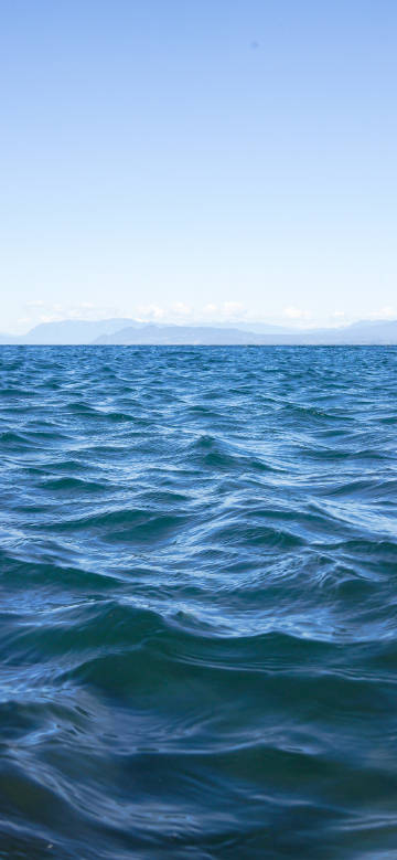 Vast blue ocean