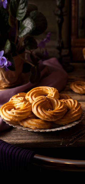 Delicious Cookies on Plate