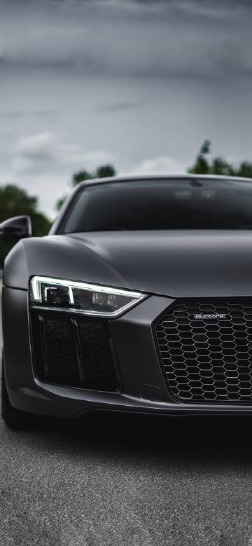 Low-key and luxurious black audi sports car