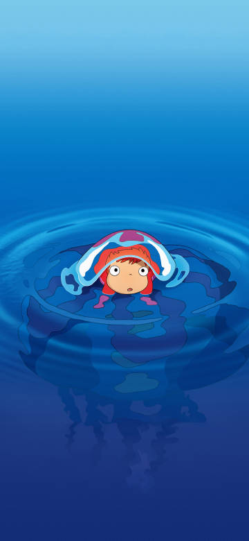 Ponyo's magical moment in "Ponyo on the Cliff by the Sea"