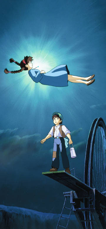 Magical levitation moment in "Castle in the Sky"