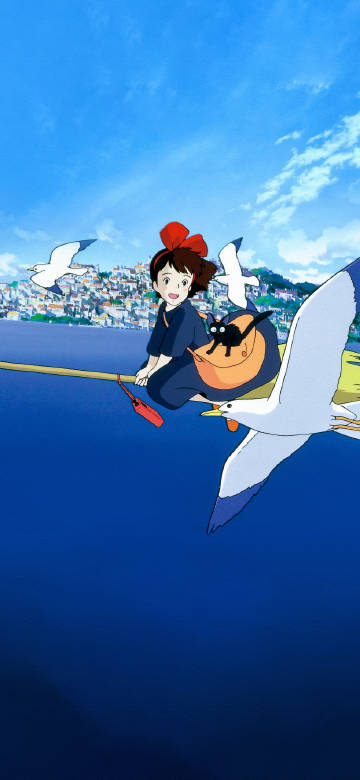 Journey of Free flight in "Kiki's Delivery Service"