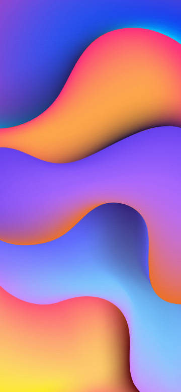 Dreamy gradient fluid art