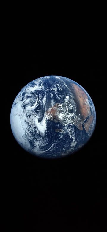 Earth in the black cosmos