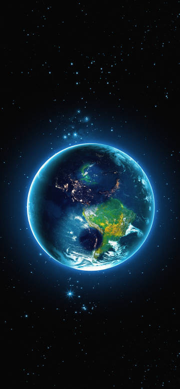 Brilliant earth in the universe