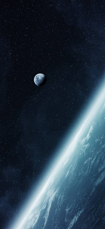 Earth and moon in the cosmic vision