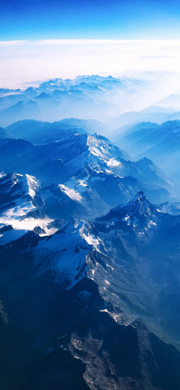 Magnificent snow-capped mountains
