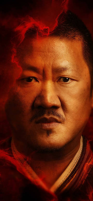 Wong under the halo of scarlet magic