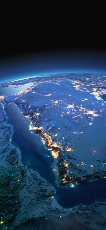 Glittering Earth from space