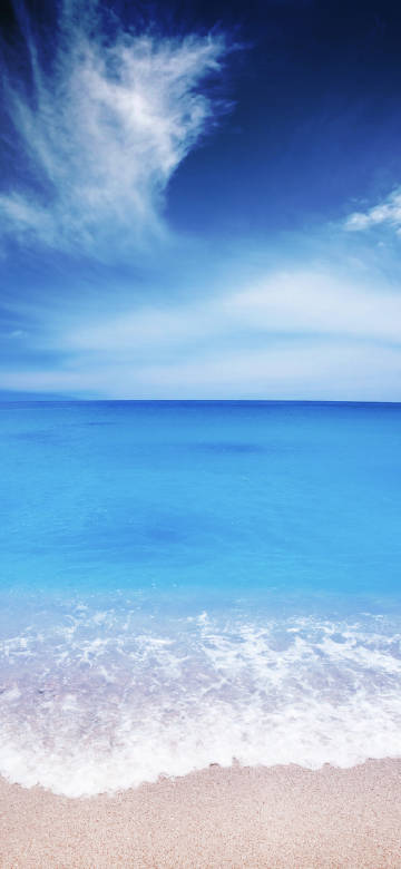 Blue sea and crystal clear water