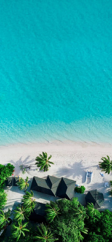 Tropical seaside resort