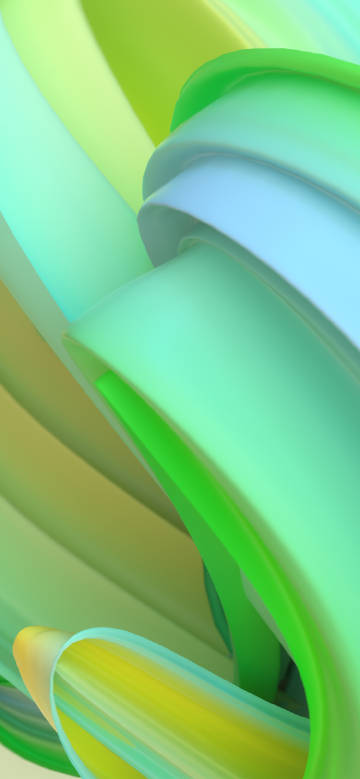 Fresh green abstract lines
