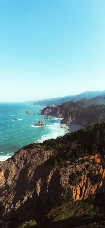 Beautiful coastal cliff scenery