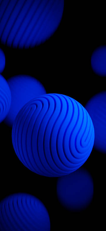 Cool blue textured balls
