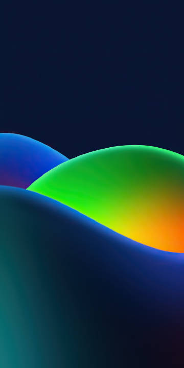 Gradient colorful waves