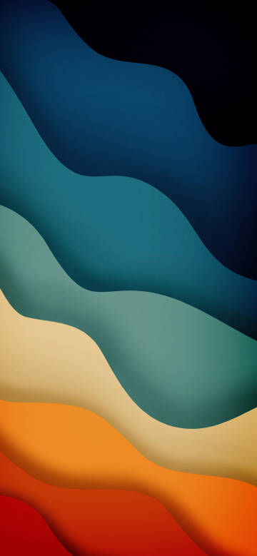 Gradual colorful wave pattern