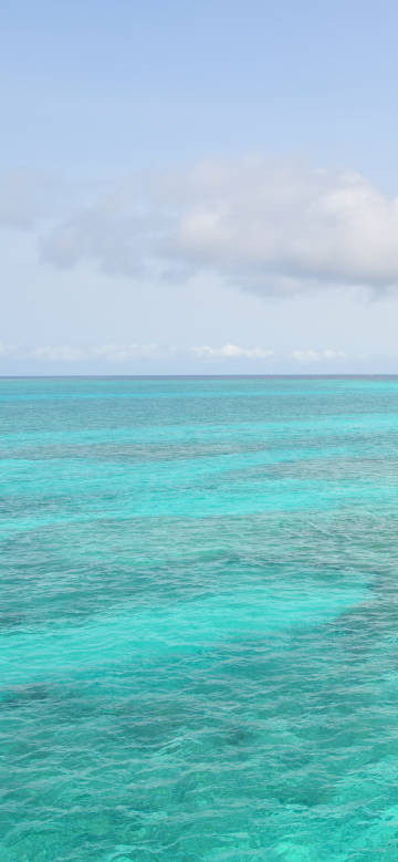 Beautiful clear blue sea