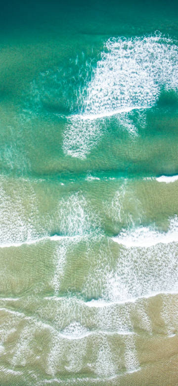 Beautiful ocean waves and beach image