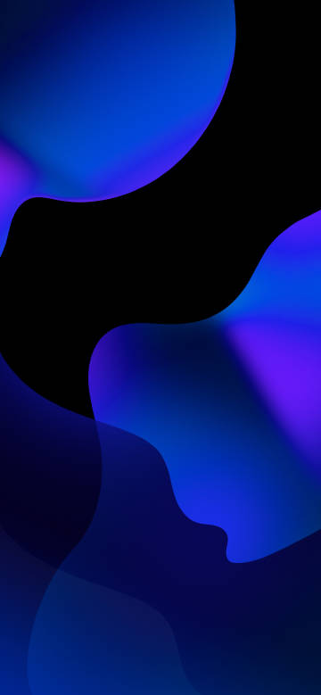 Blue, rurple and black abstract color blocks