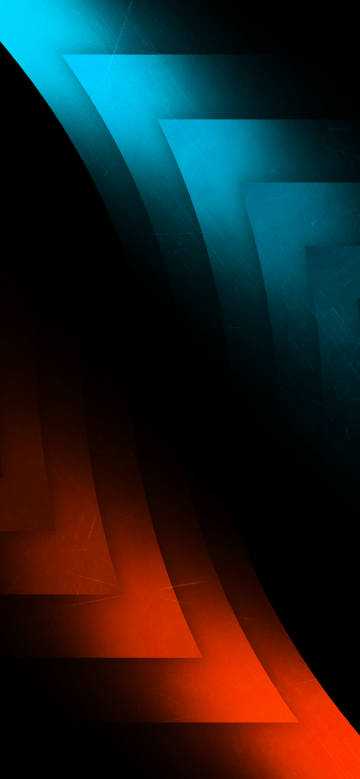 Blue and orange geometric abstract background