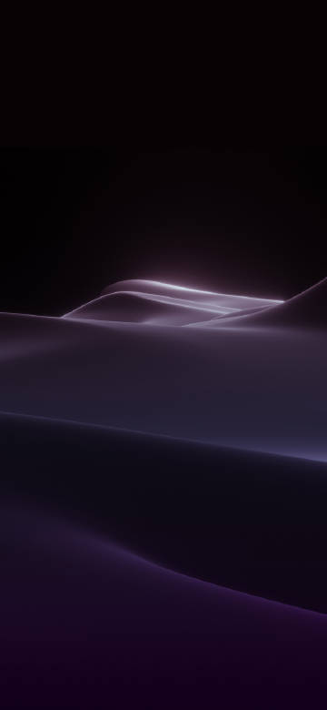 Dreamy purple desert on a black background