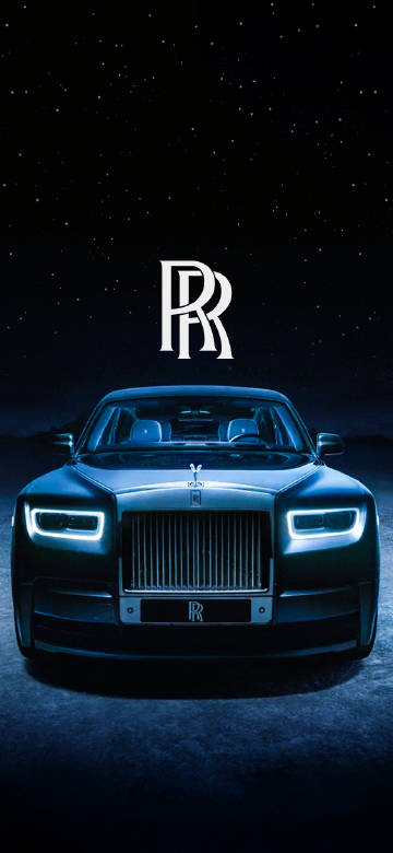 Rolls-Royce car under the starry sky