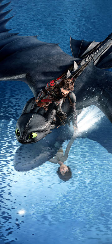 How to Train Your Dragon:Flying over the water on a dragon