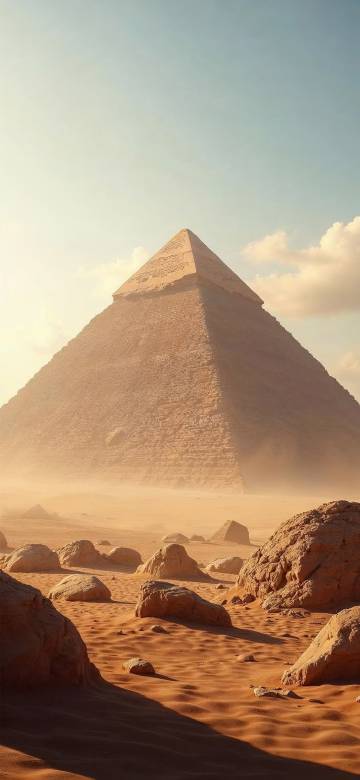 Pyramid in the desert