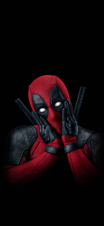 Deadpool’s super funny hands-on-face pose