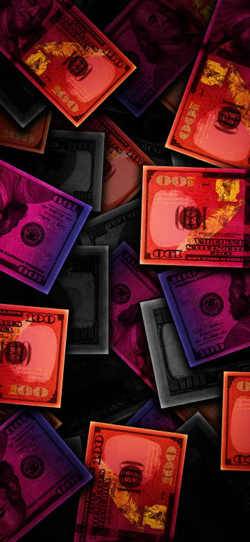 A stack of colorful $100 bills catches the eye