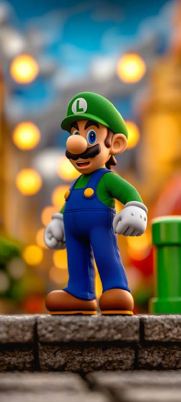 Luigi from the classic mario games