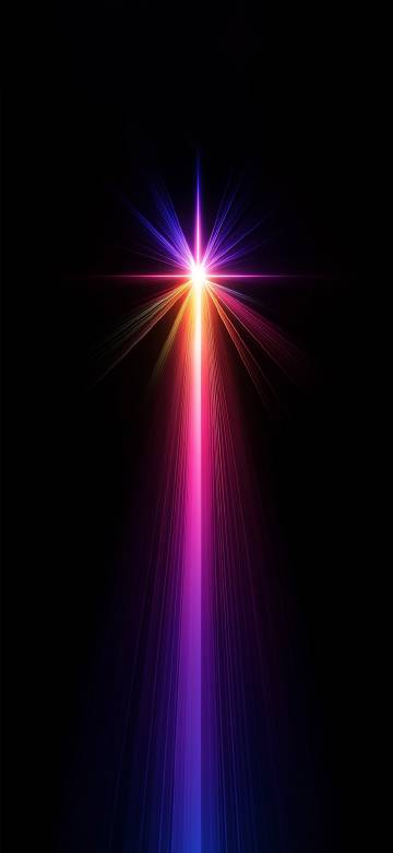Cool colorful glow on black background