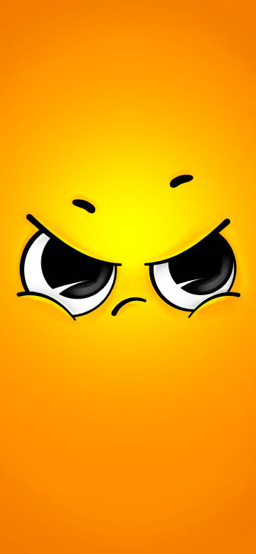 Angry little yellow face